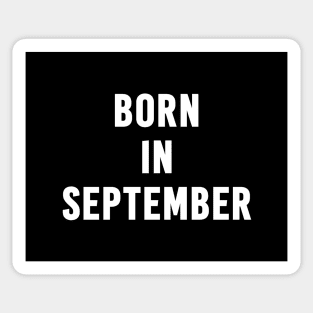 Born in September Text Sticker